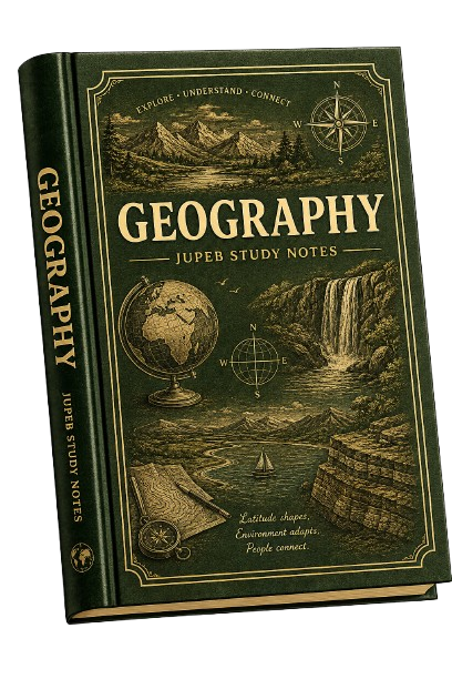 Geography study notes book cover
